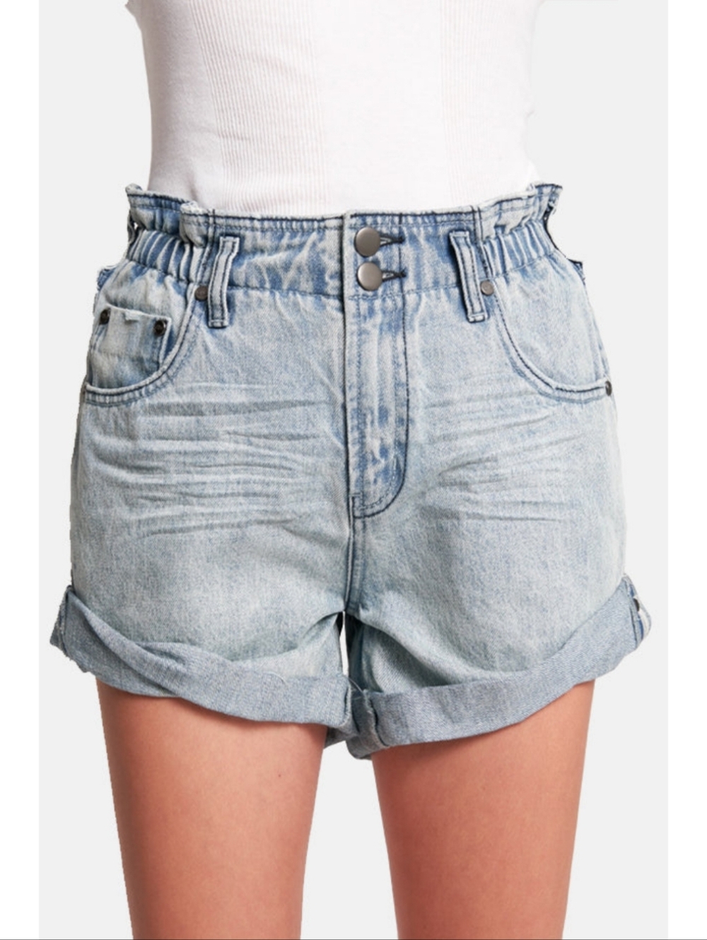 One Teaspoon Pioneer Vintage Paperbag Short Grunge Boho Festival Baggy Size 26 - Picture 3 of 10